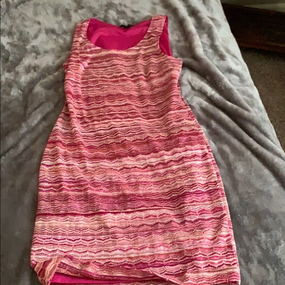 Striped midi dress